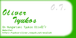 oliver tyukos business card